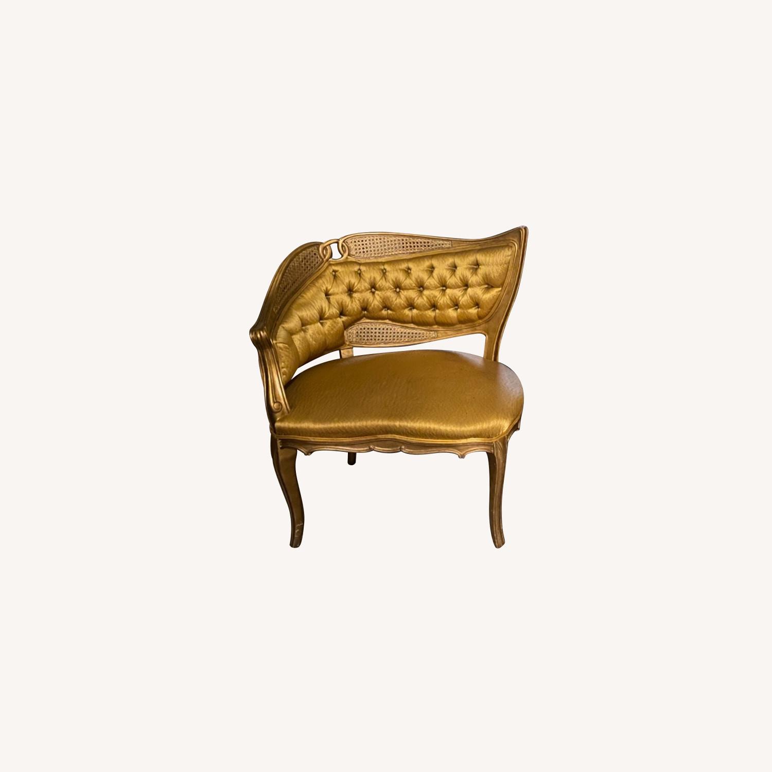 Two Antique Gold Chairs AptDeco