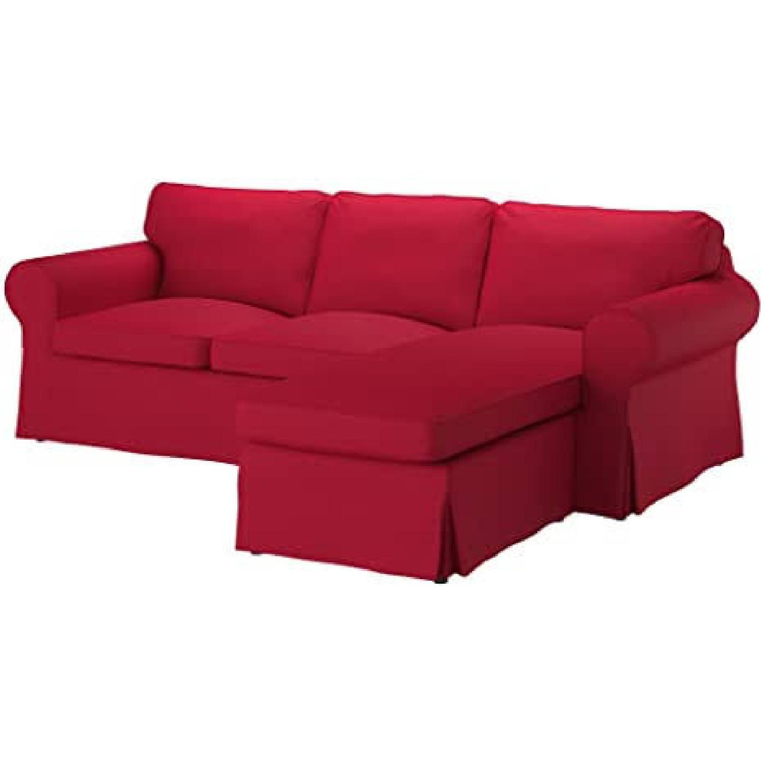IKEA Ektorp Red Sectional Sofa - image-4