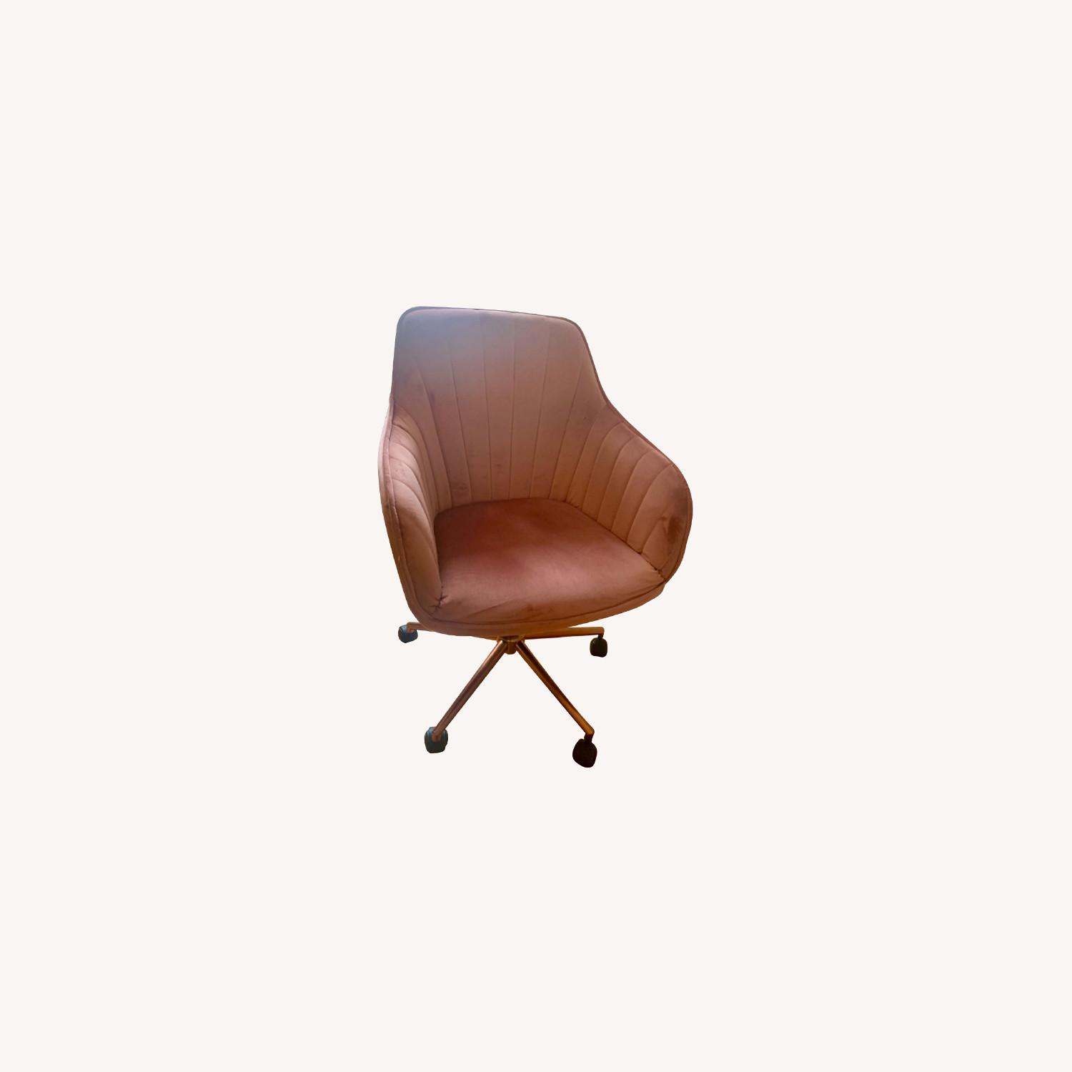 Pink Rose Gold Office Chair AptDeco