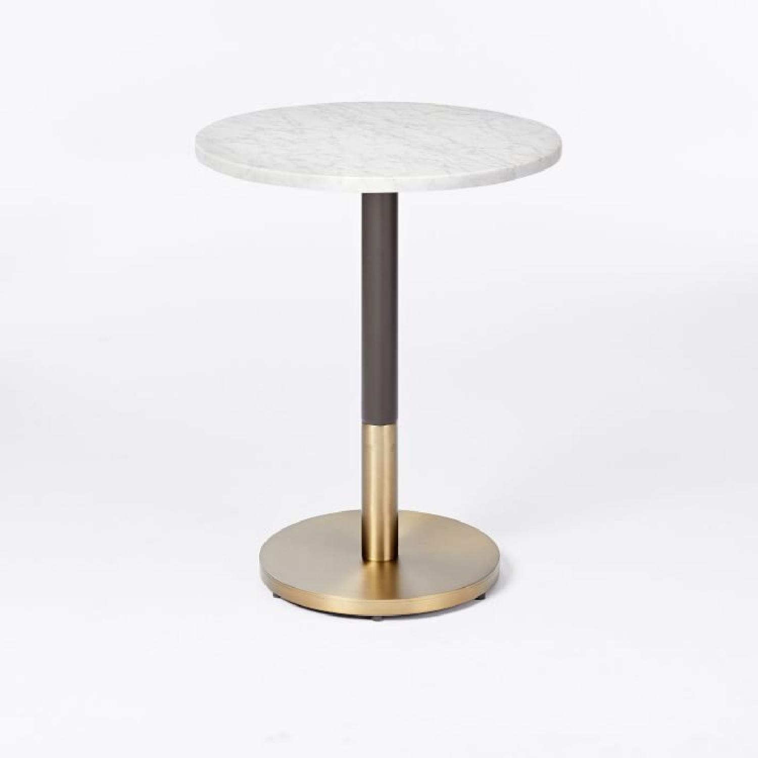 West Elm White Marble Round Dining Table - image-5