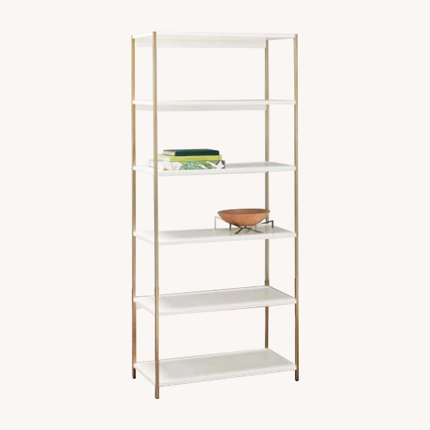 West Elm Zane Wide Bookshelf AptDeco
