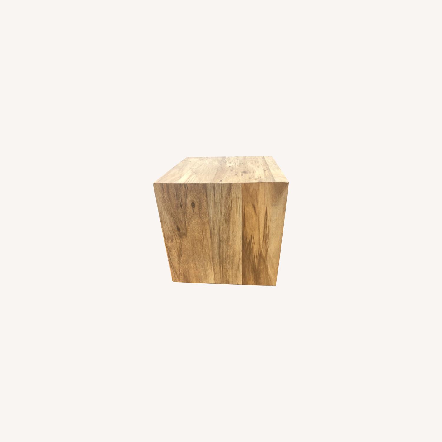 Wood Veneer Side Table - image-0