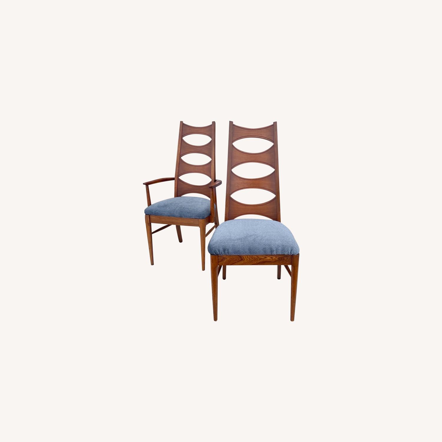 Mid-Century Cat's Eye Dining Chairs- Set of Six - image-0