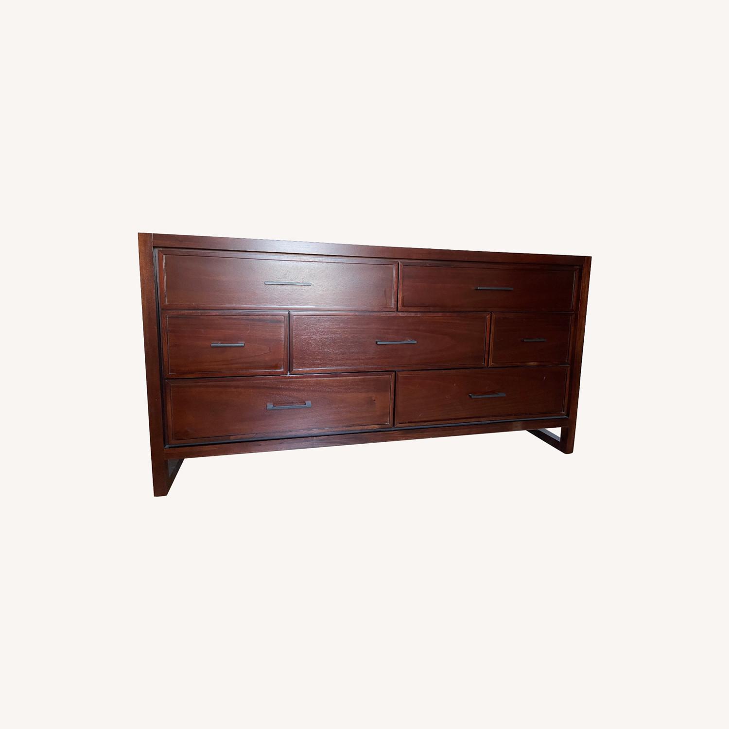 Macy's 7-Drawer Wood Dresser - image-0