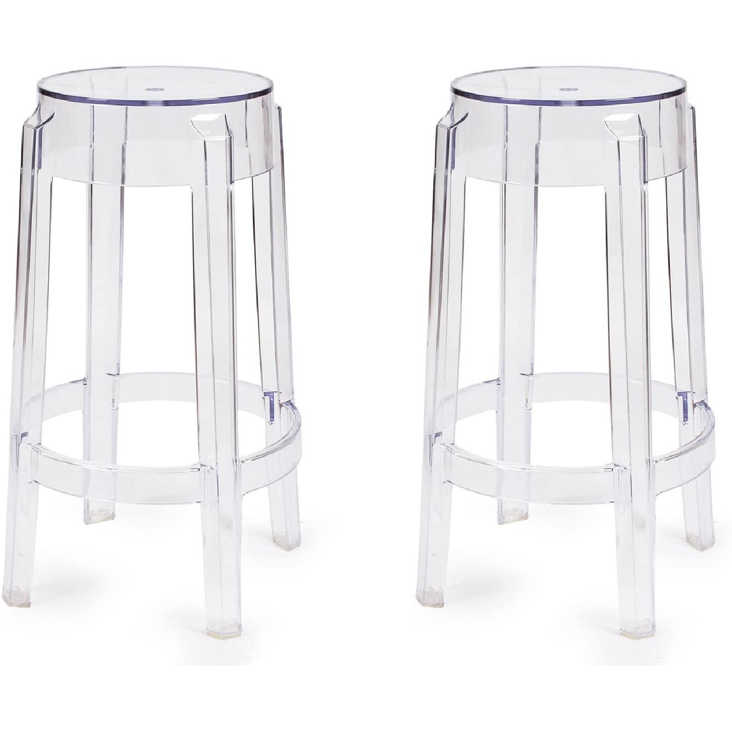 Joveco Lucite Bar Stools (Set of 2) - image-4