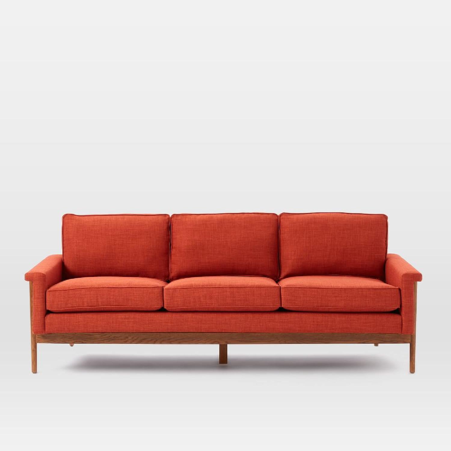 West Elm Leon Wood Frame Sofa 82 - image-8
