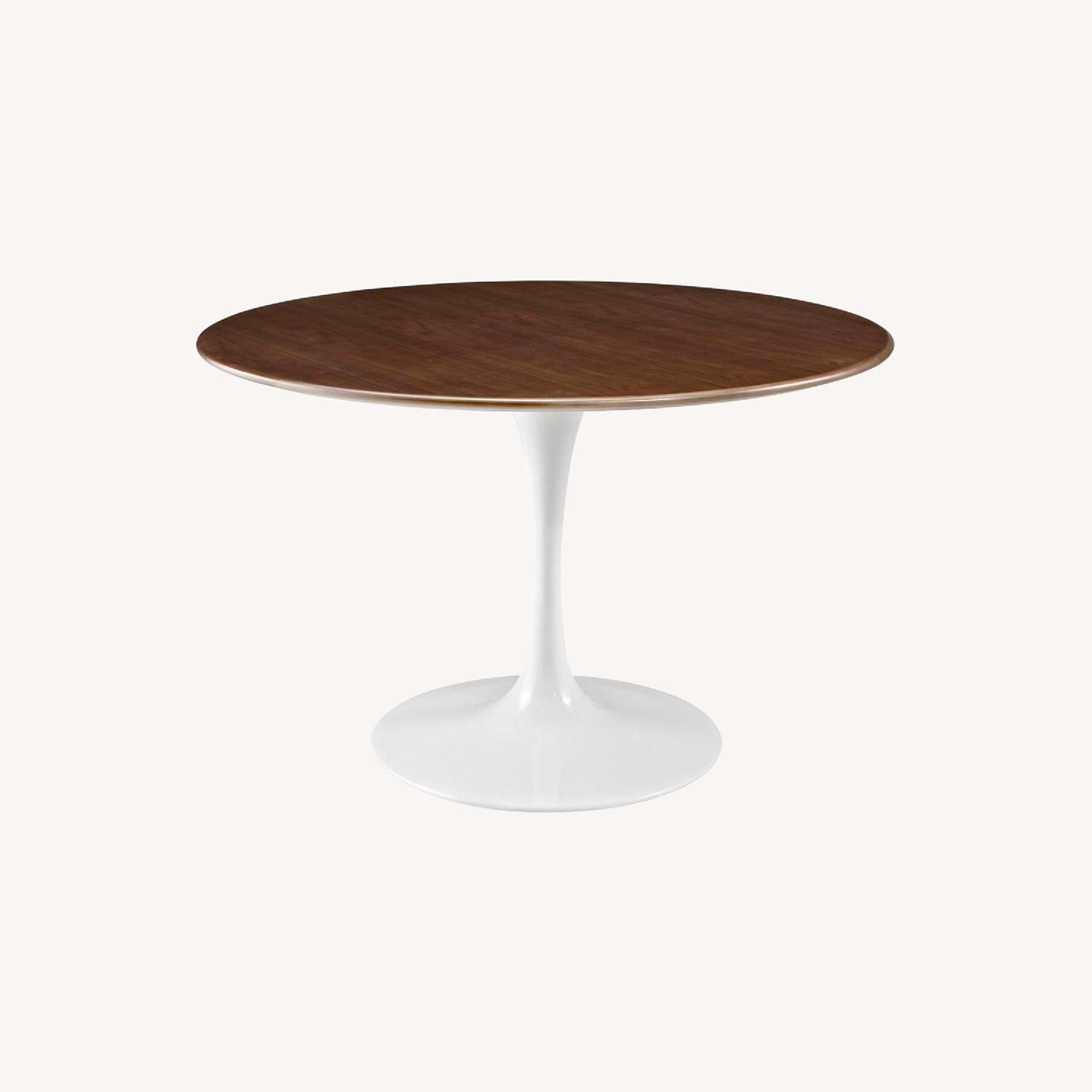 Modway Lippa Round Walnut Dining Table - image-0