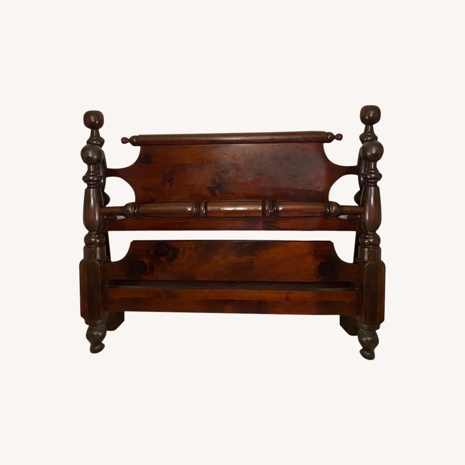 Heywood Wakefield Cherry Wood Colonial Queen Bed AptDeco