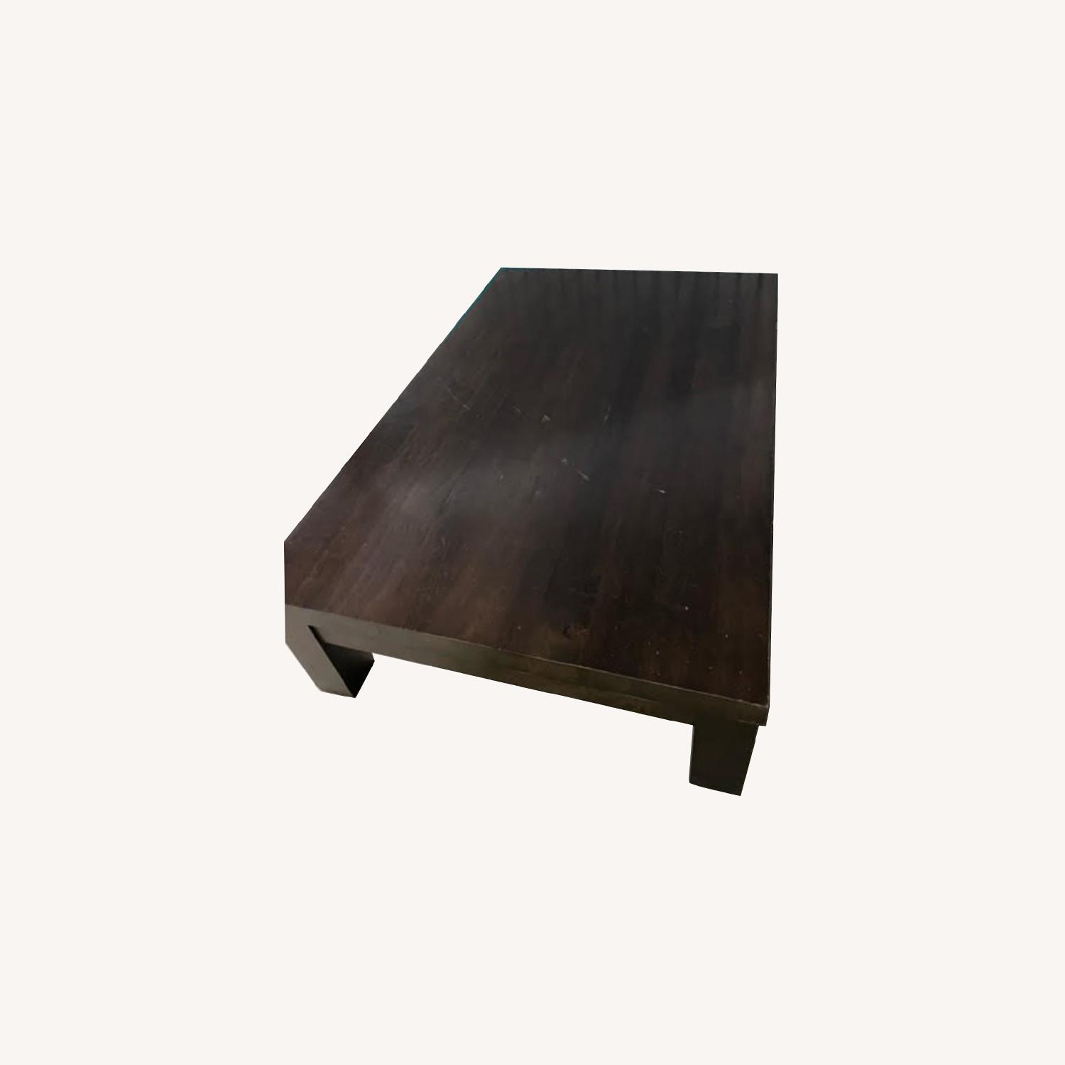 Large Wooden Coffee Table - Heavy Duty - image-0