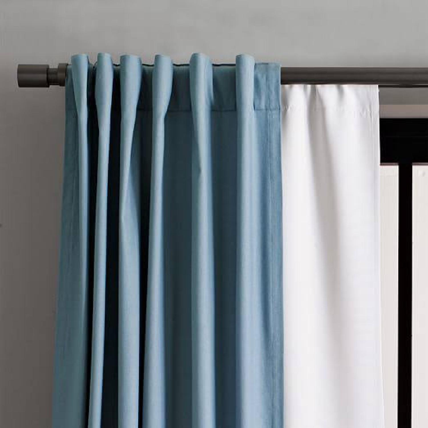 West Elm Black Out Curtains - image-4