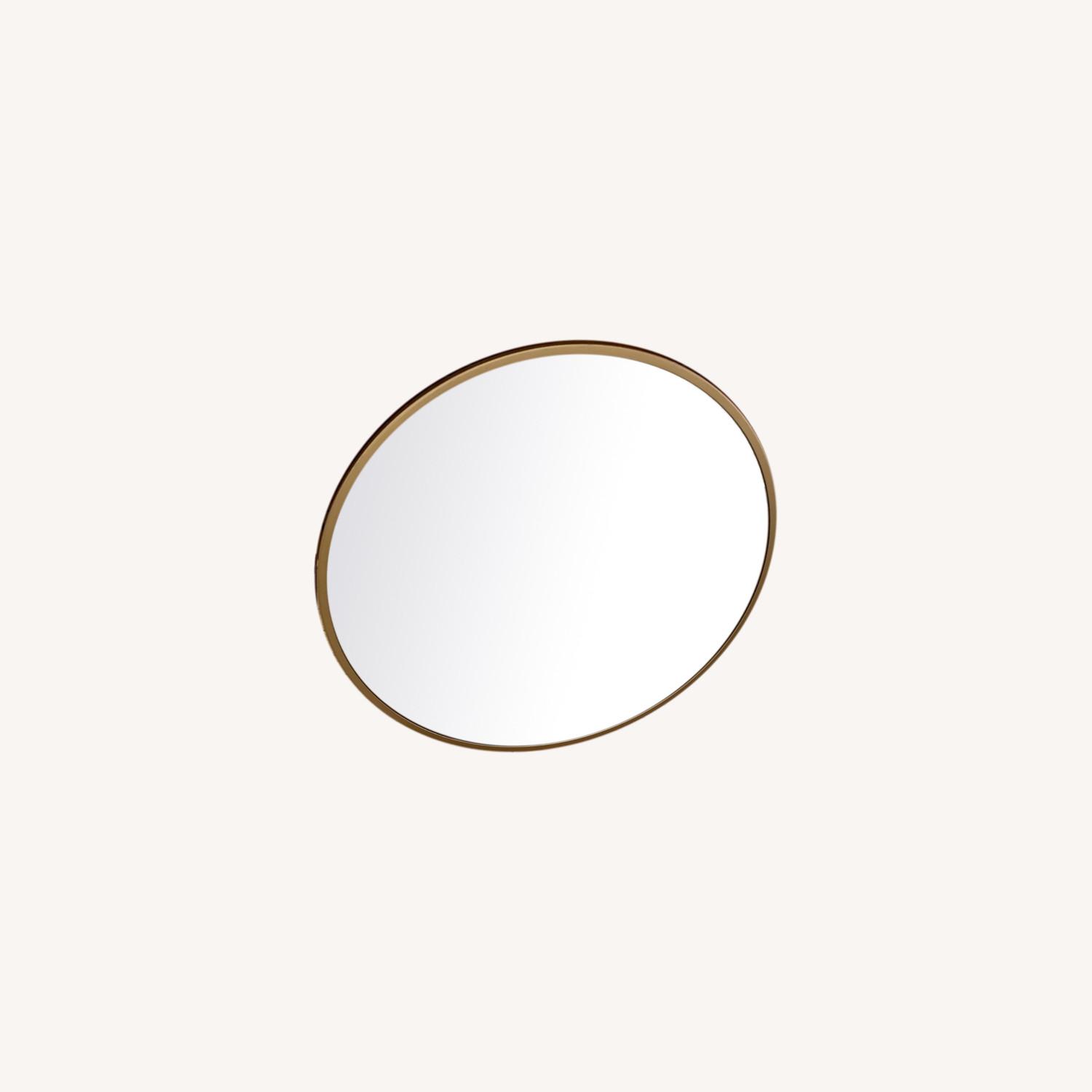 Round Gold Mirror - image-0