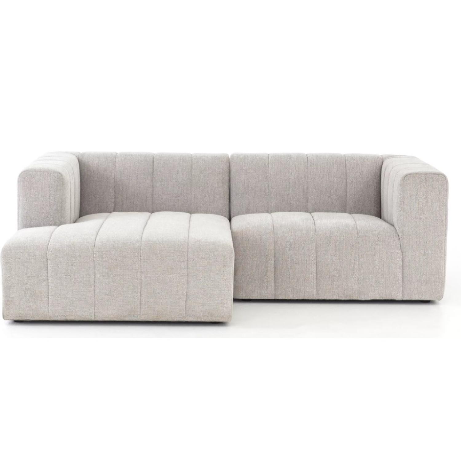 Raymour & Flanigan 2pc Modular Sectional Sofa AptDeco