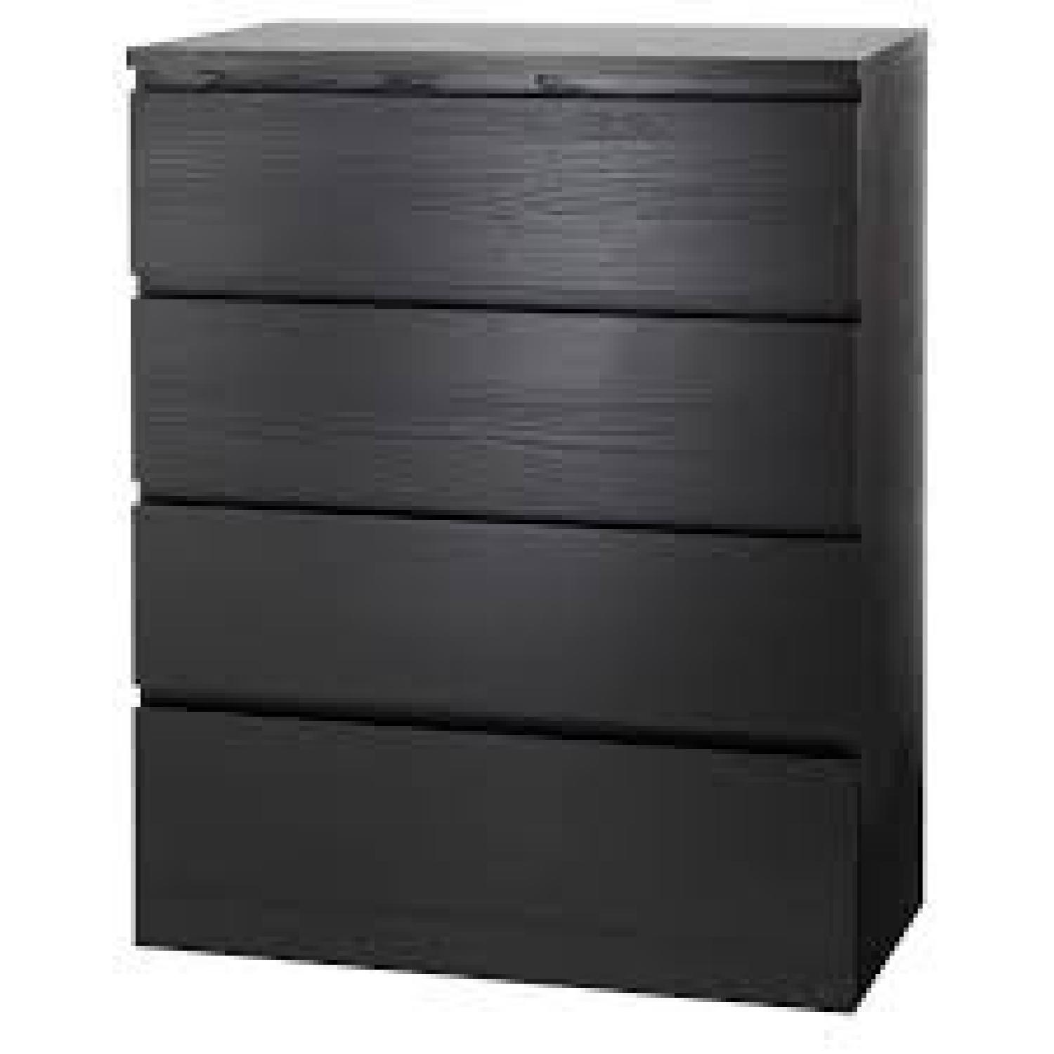 IKEA Malm Dark Grey Color Dresser - image-4
