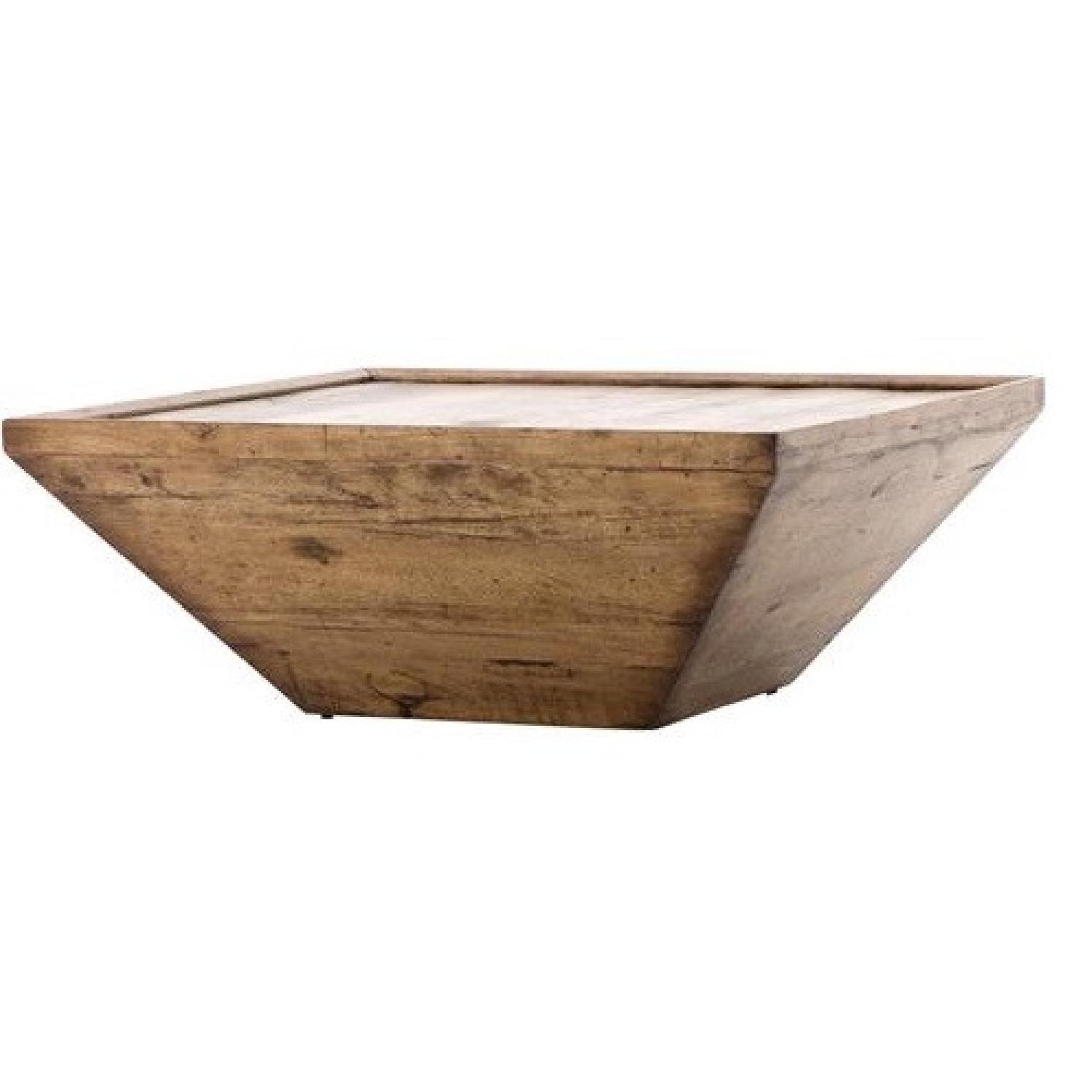 Rustic Reclaimed Wood Square Coffee Table - image-11