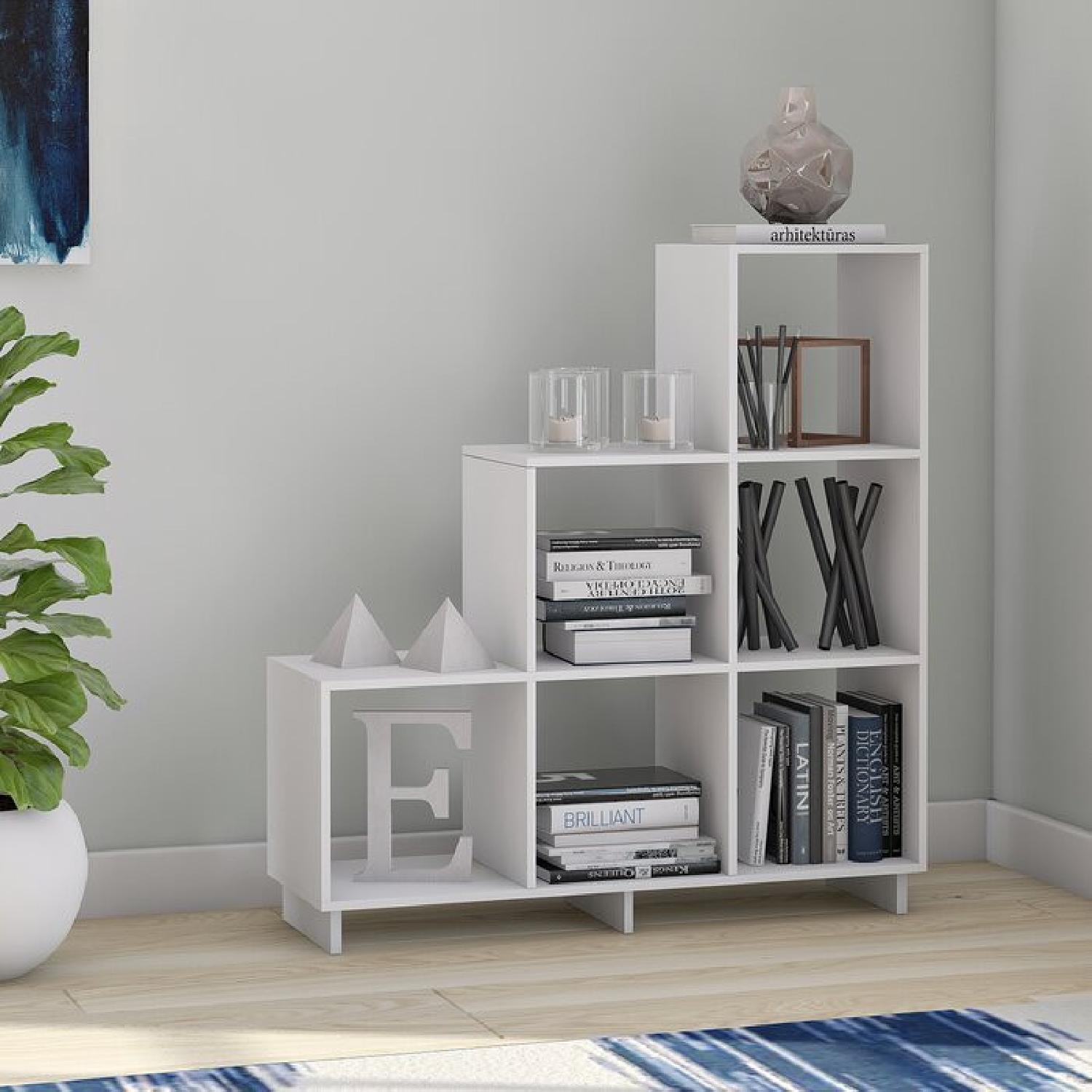 Wayfair White Step Bookcase - image-4