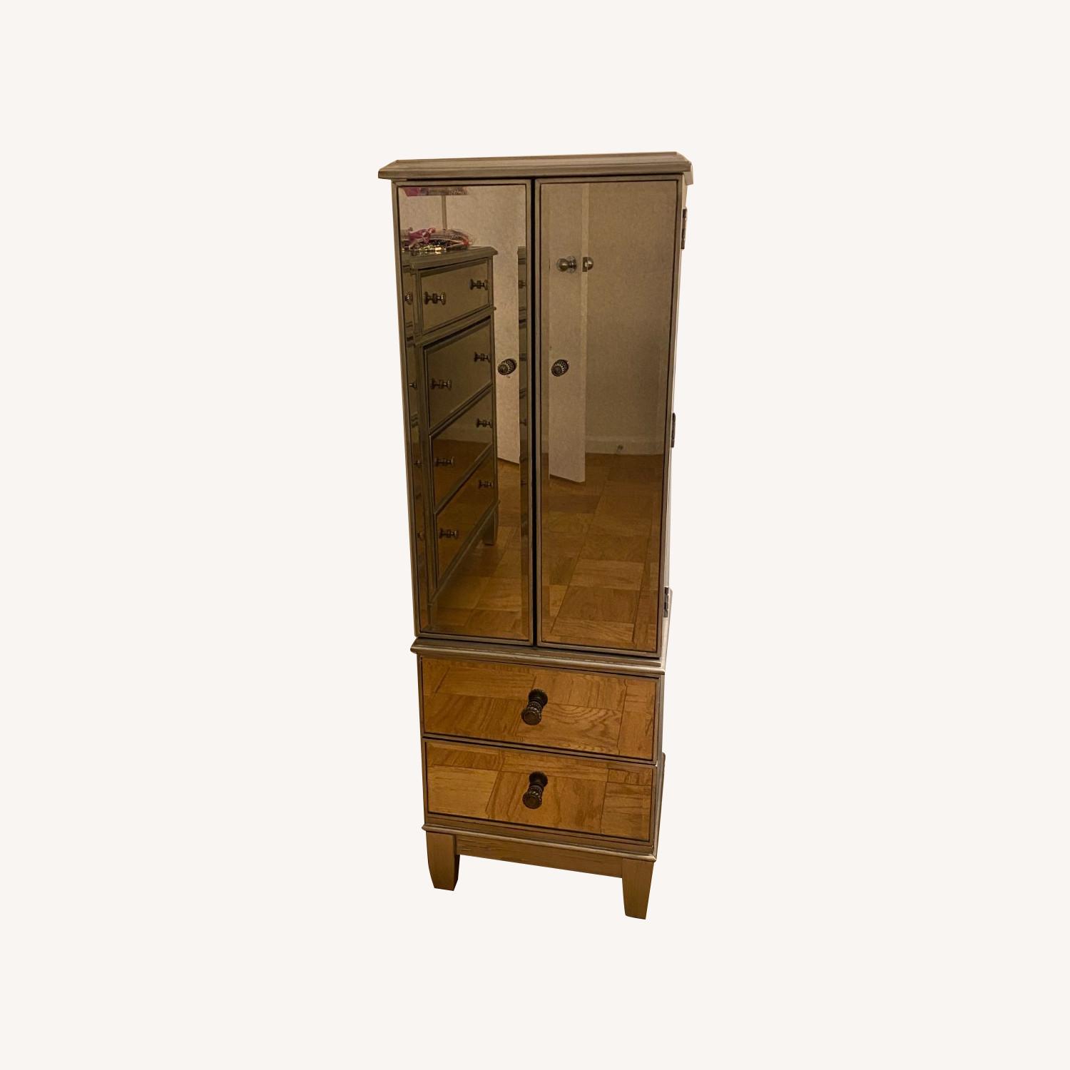 Pier 1 Hayworth Mirrored Jewelry Armoire/Storage - image-0
