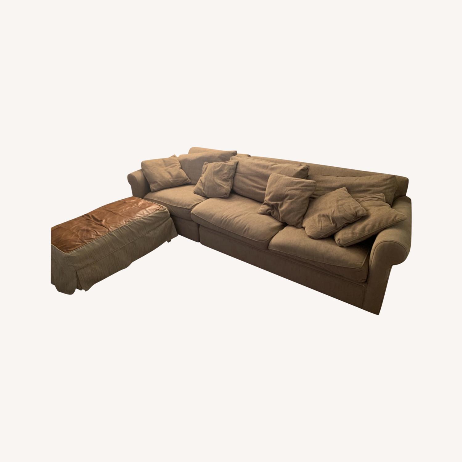 Beige 9ft Sofa - image-0