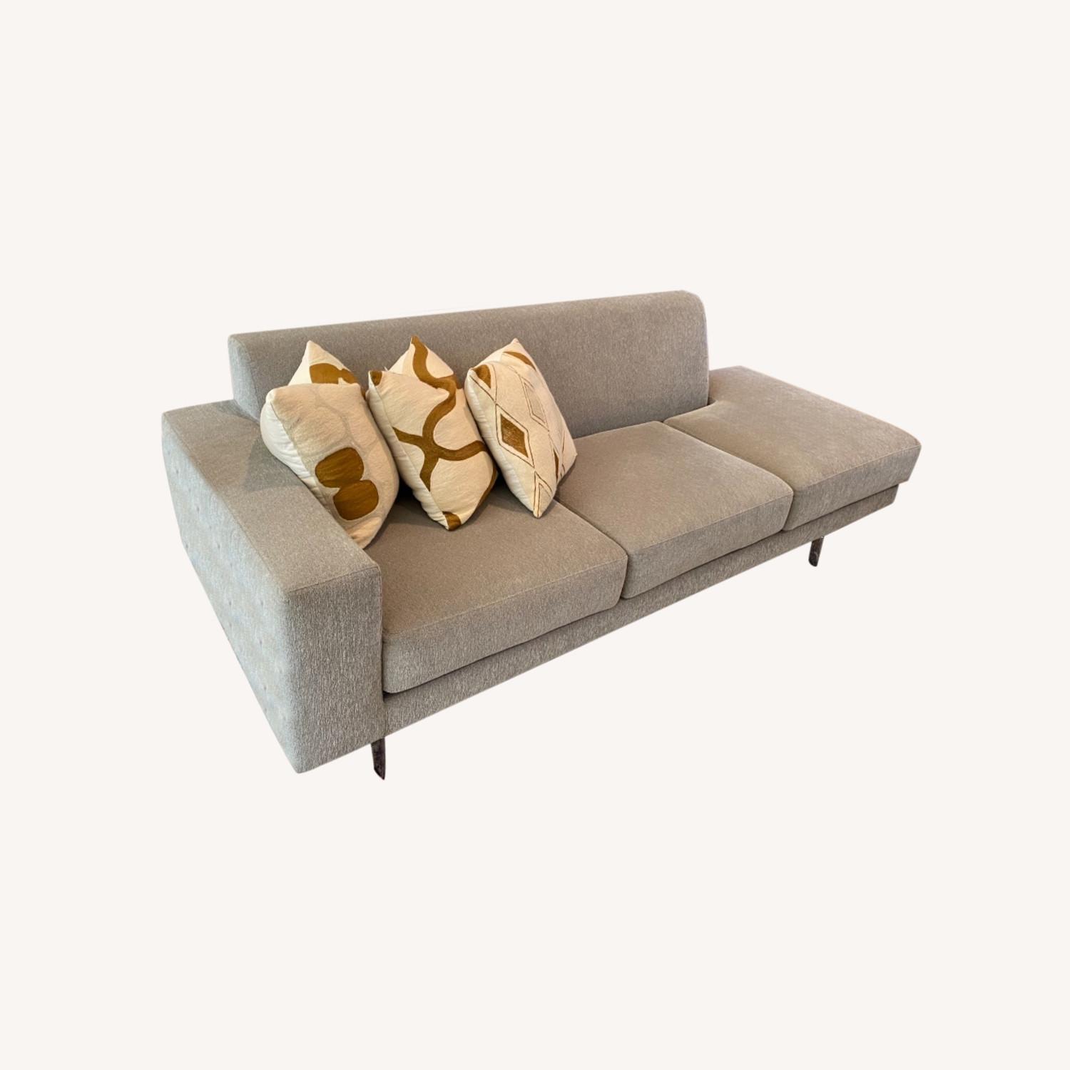 Modern Della Robbia Sectional Couch with Ottoman AptDeco