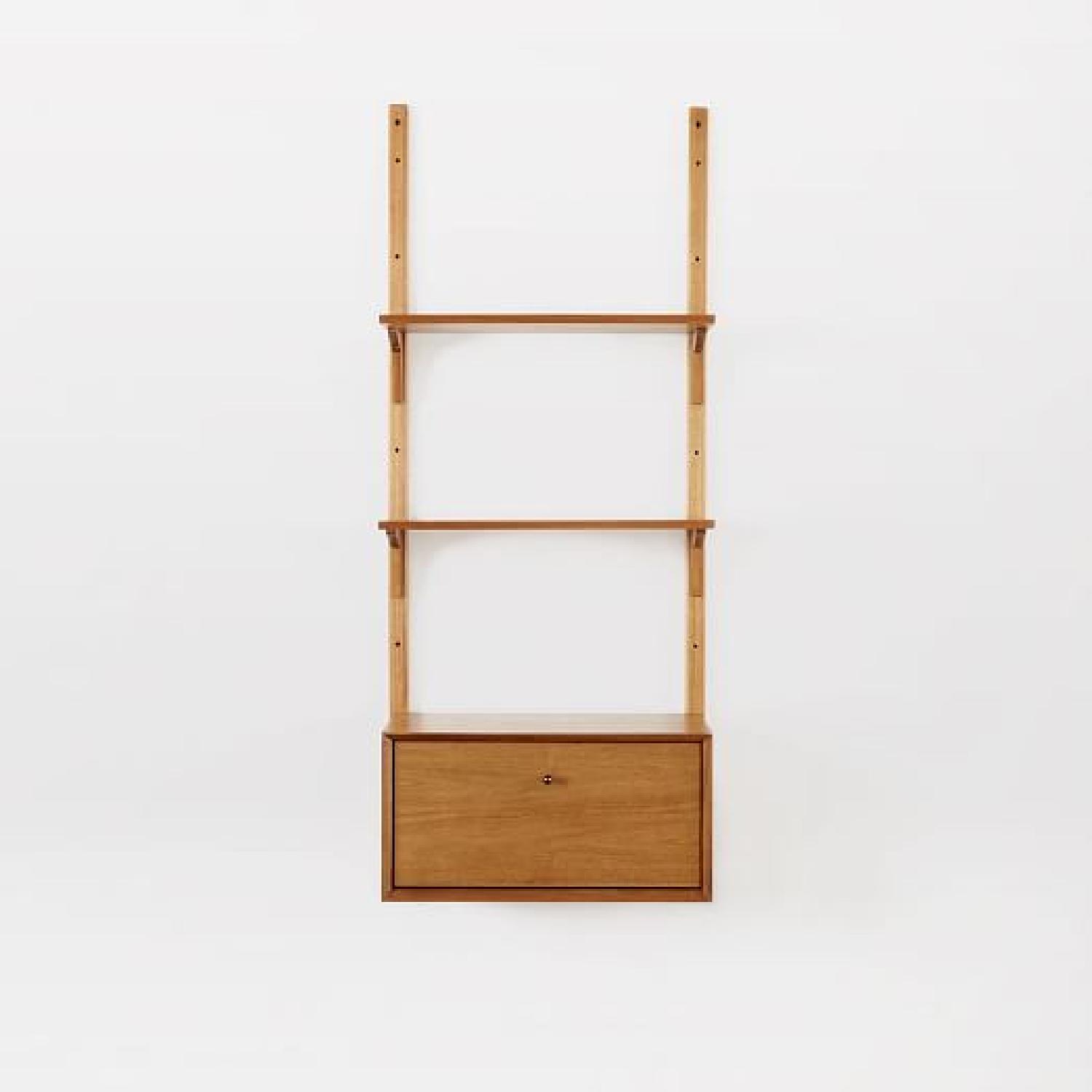 West Elm Floating Bookshelf and AptDeco