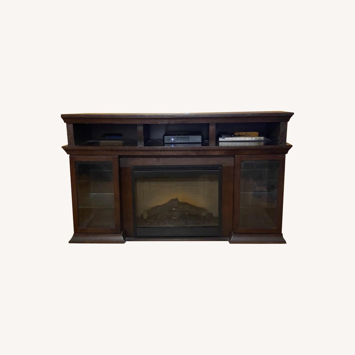 Raymour & Flanigan Wall Unit with Fire Place AptDeco