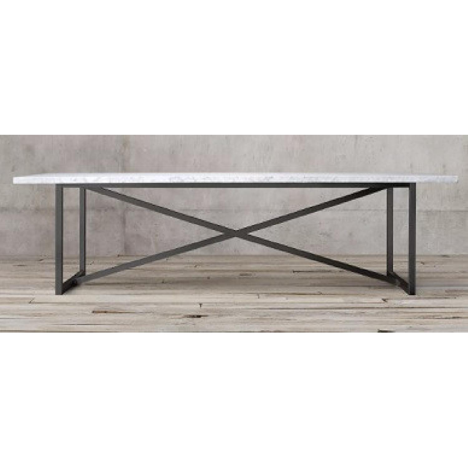 Restoration Hardware Torano Marble Dining Table AptDeco