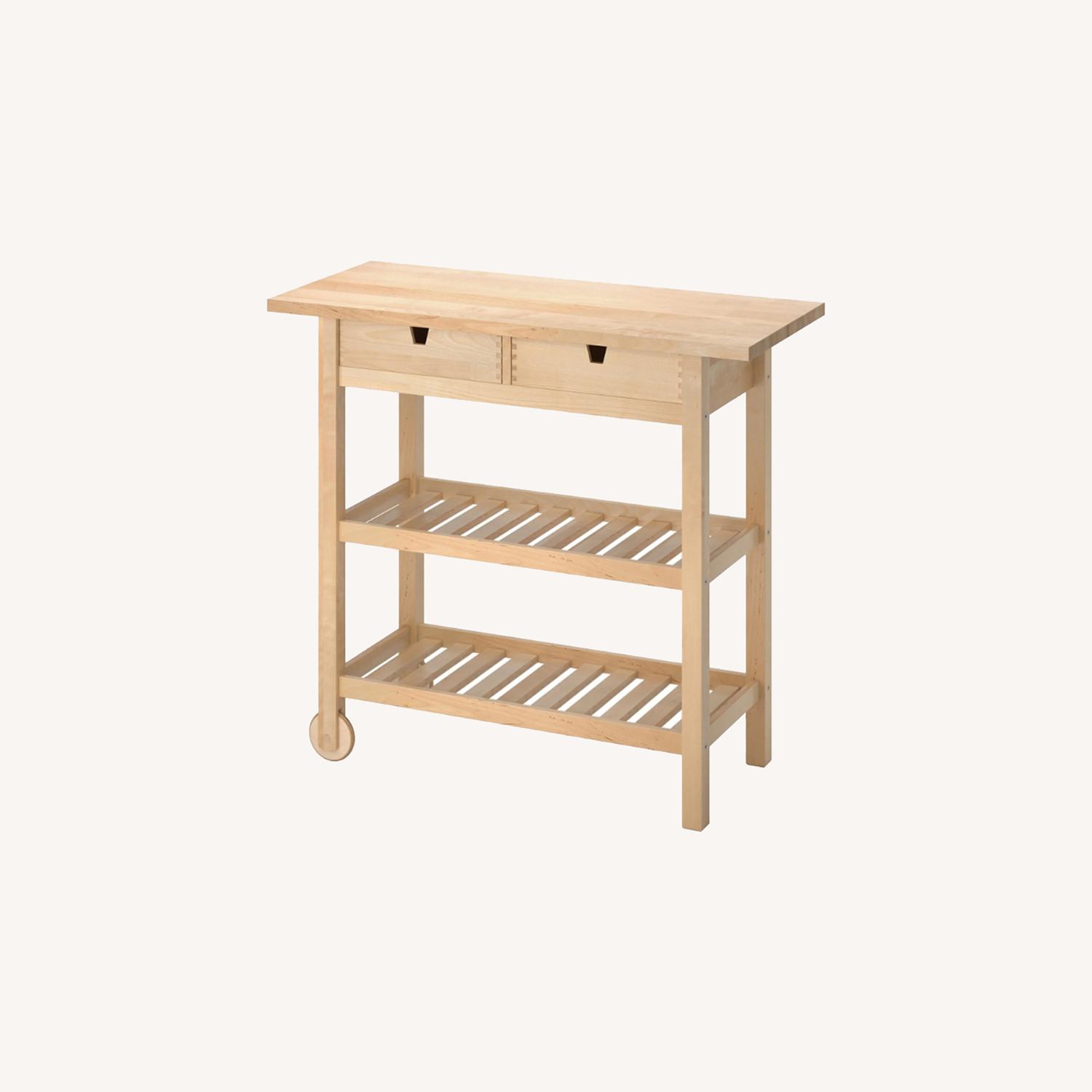 IKEA Wood Kitchen Cart - image-0