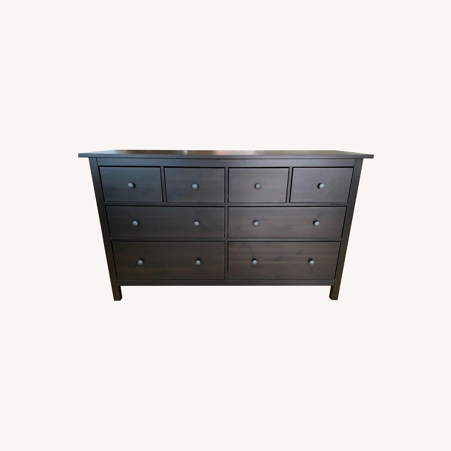 IKEA HEMNES 8-drawer Dresser (Black-Brown) - image-0