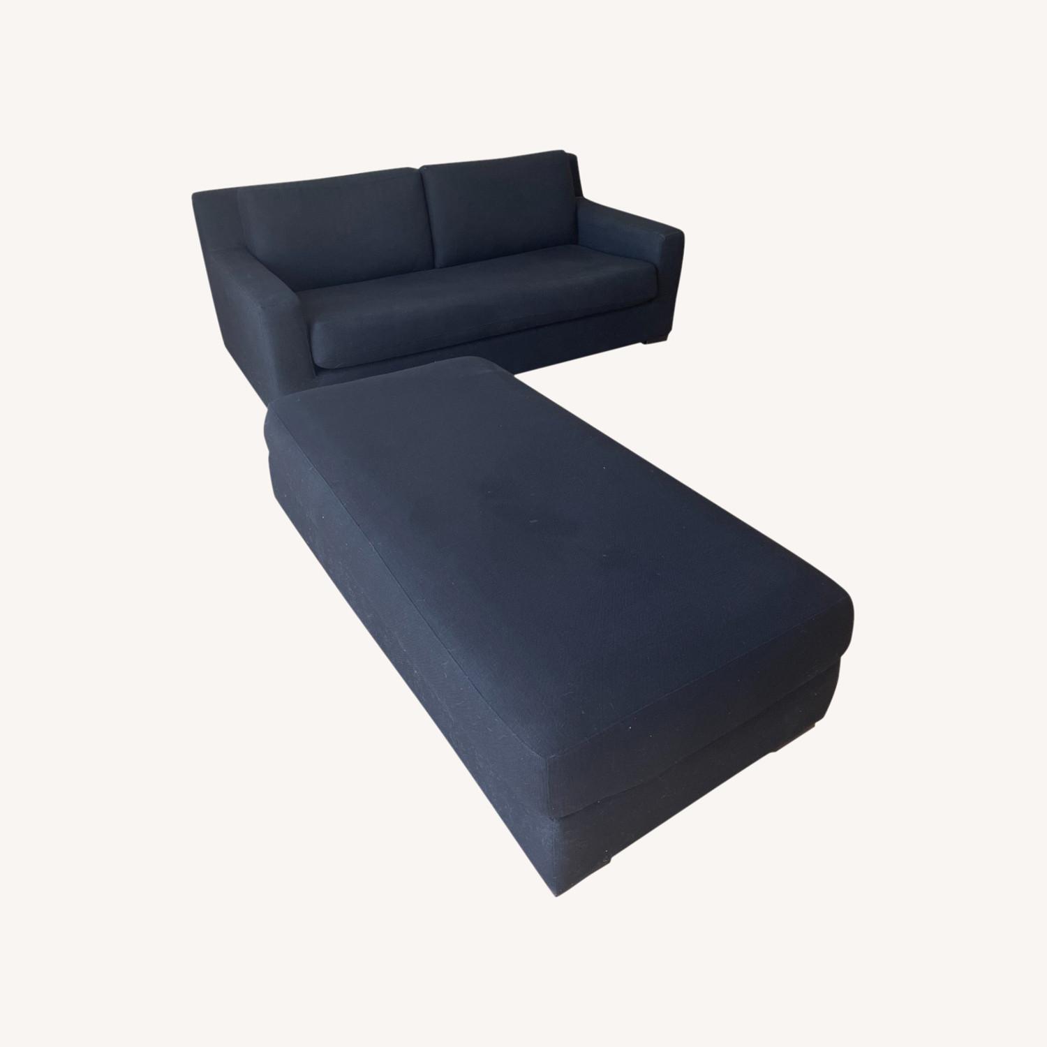 Restoration Hardware Modena Sofa + Ottoman - image-0