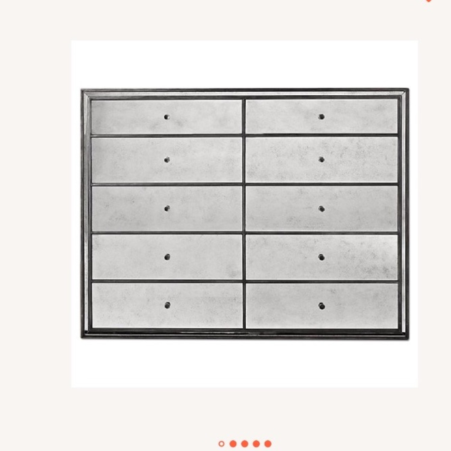 Restoration Hardware Strand 10-Drawer Mirrored Dresser - image-1