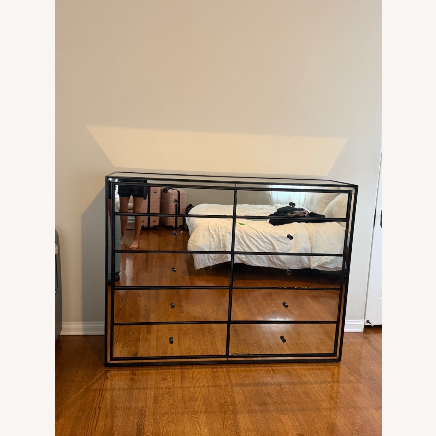 Restoration Hardware Strand 10-Drawer Mirrored Dresser - image-4