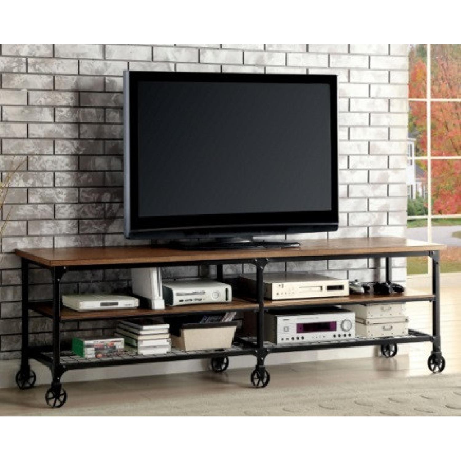 Carbon Loft Industrial Wood TV Stand (72 inch) - image-6