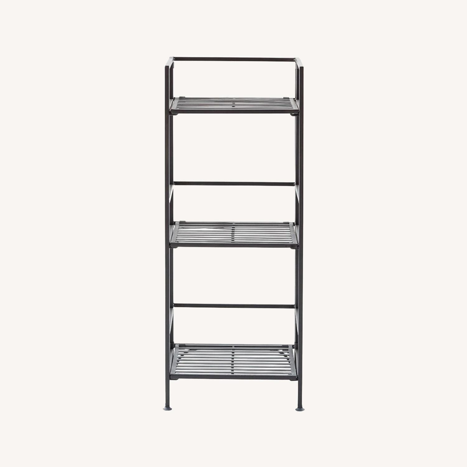 Container Store 3-Shelf Iron Folding Bookshelf - image-0