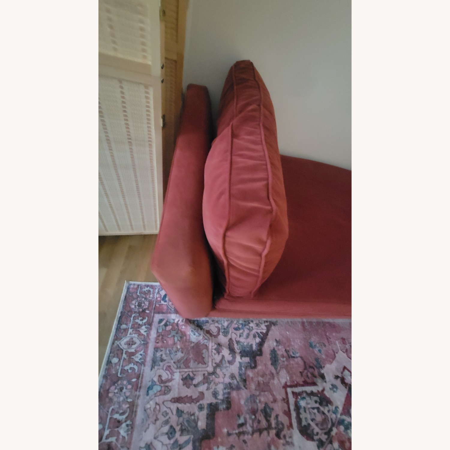 Crate & Barrel Marlowe Red Fabric Daybed - image-2