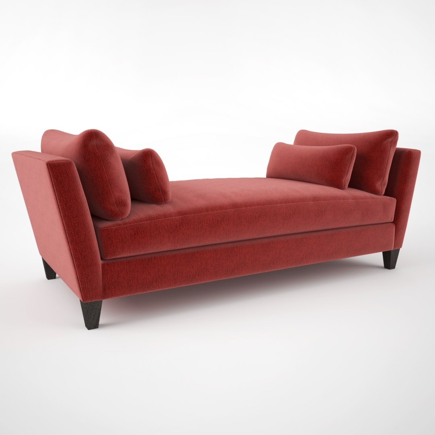 Crate & Barrel Marlowe Red Fabric Daybed - image-3