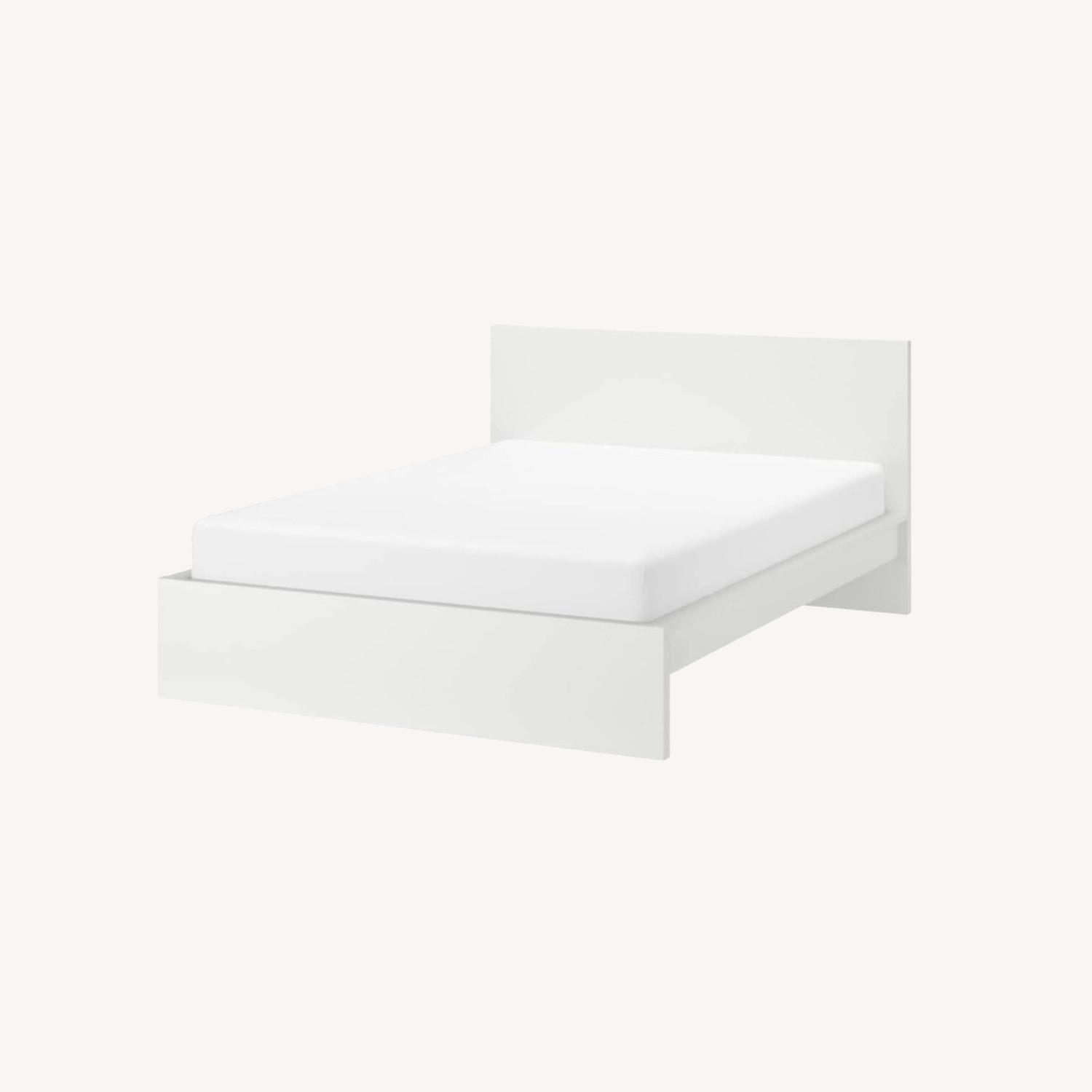 IKEA White Malm Bed in Full size - image-0