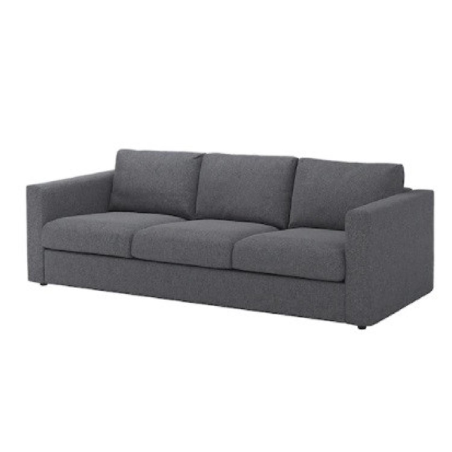 IKEA Couch with Storage Ottoman - image-6