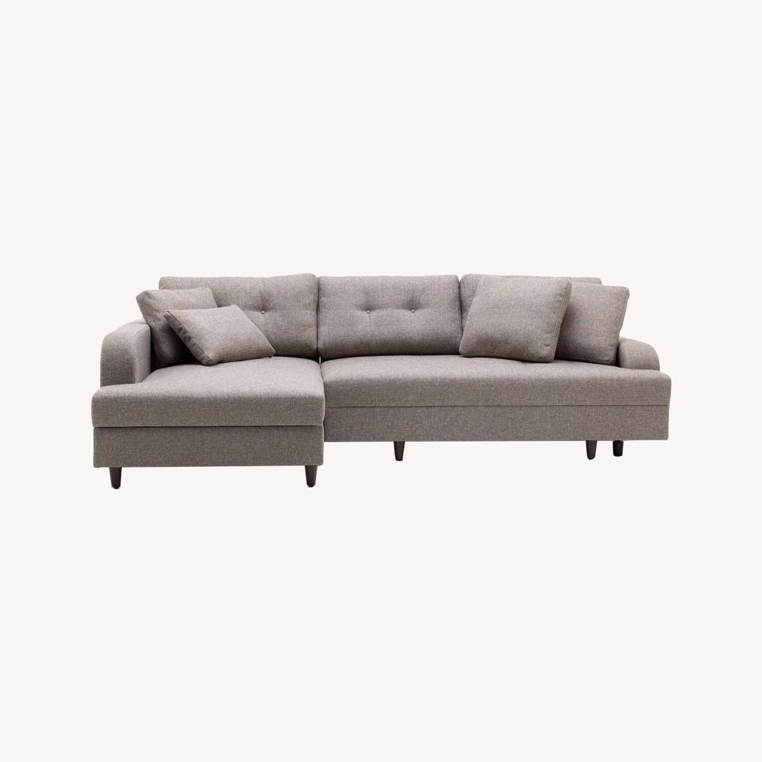 Lazzoni Biblio Corner Wide Sofa Bed With Storage
