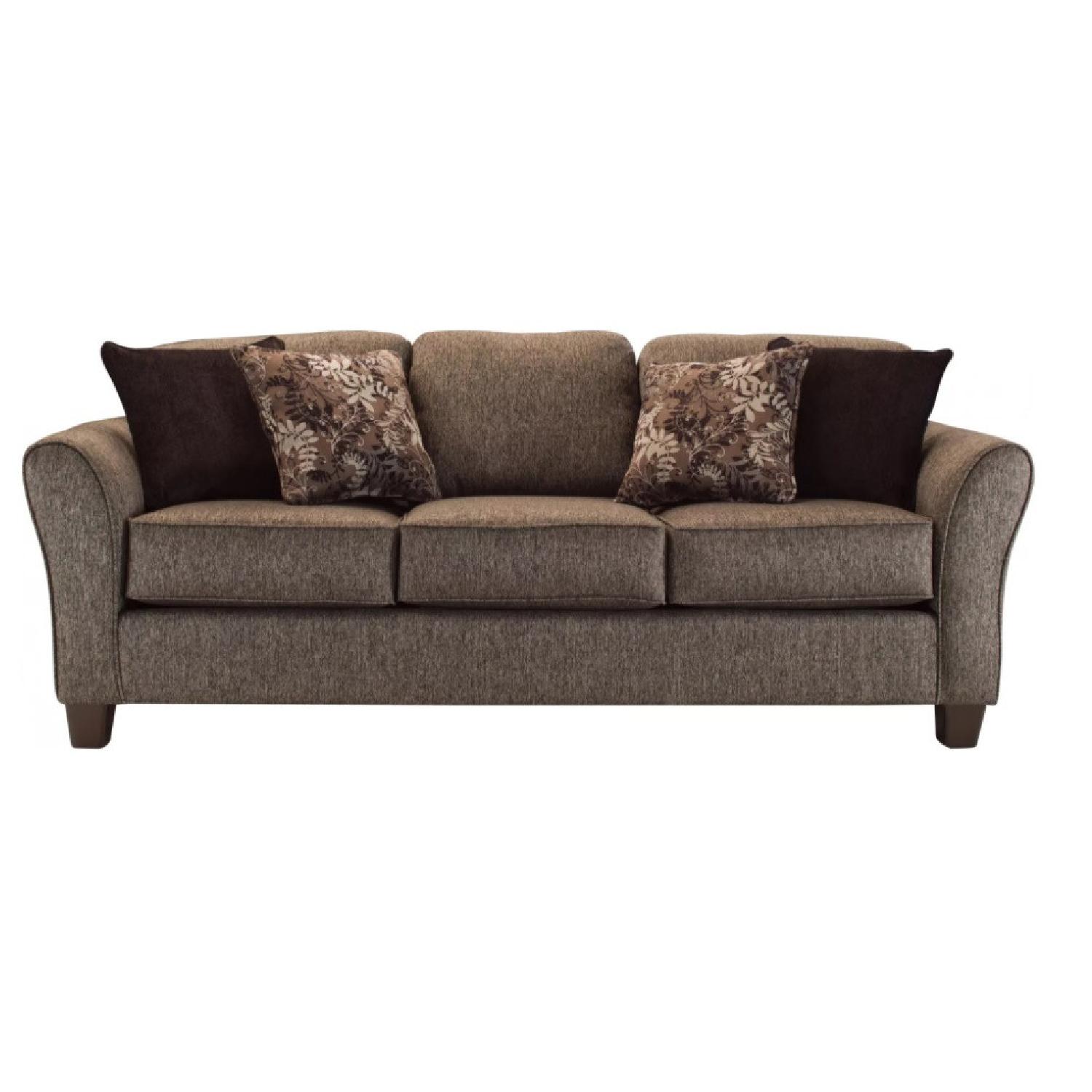 Raymour & Flanagan Charcoal Grey Couch - image-4