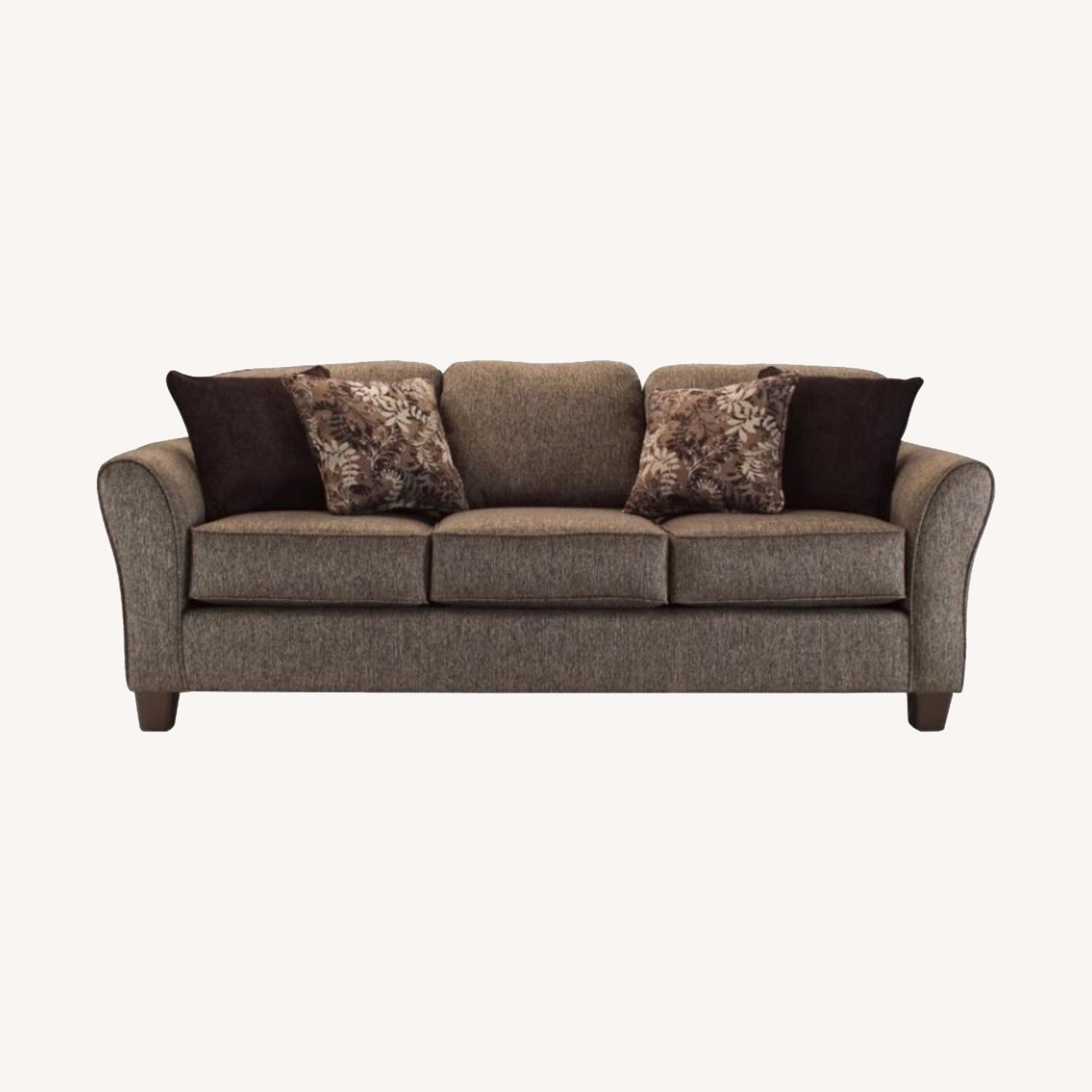 Raymour & Flanagan Charcoal Grey Couch - image-5