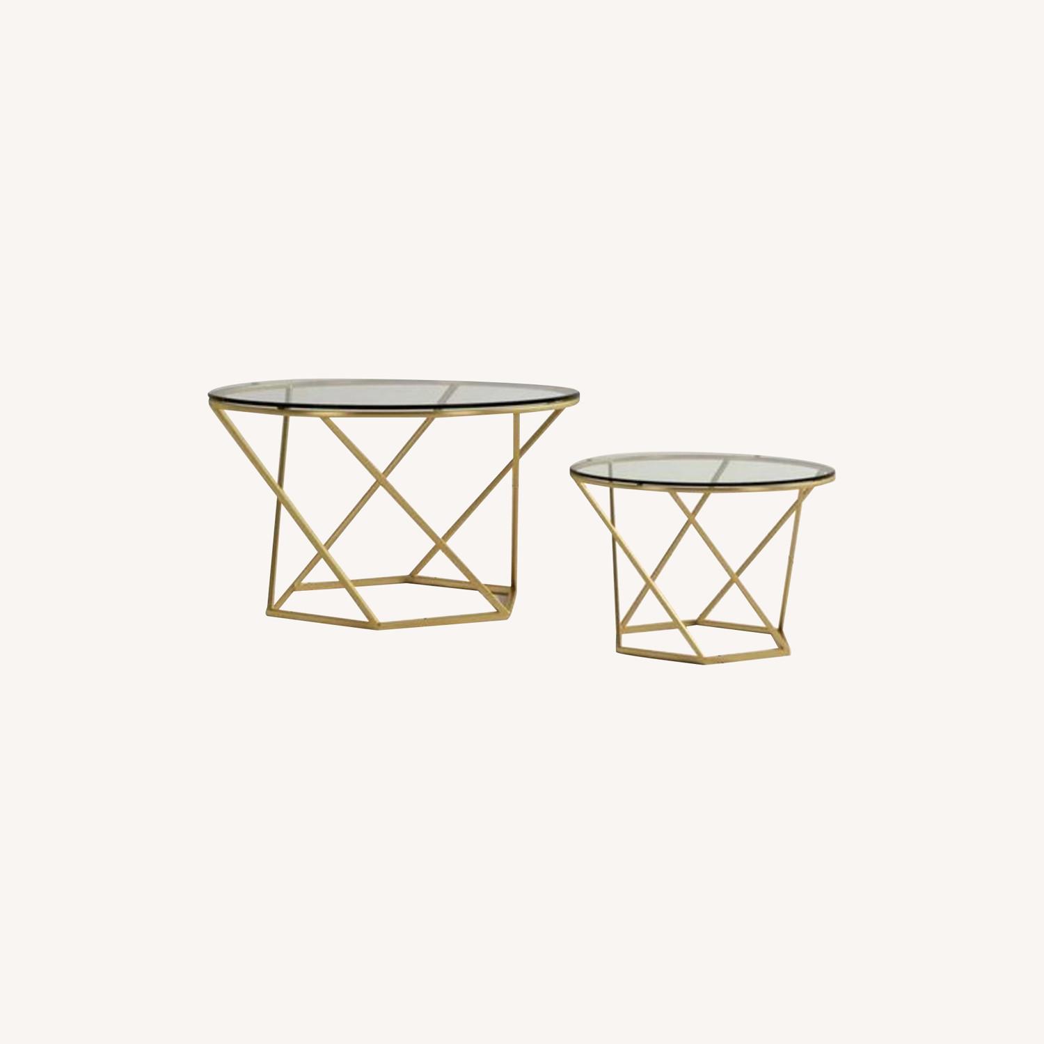 AllModern Gold Nesting Coffee Tables AptDeco