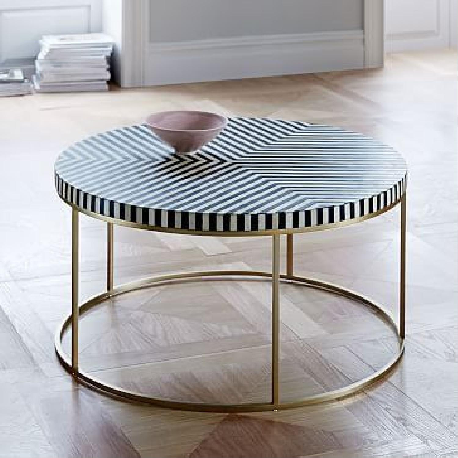 West Elm Black & White Coffee Table - image-6