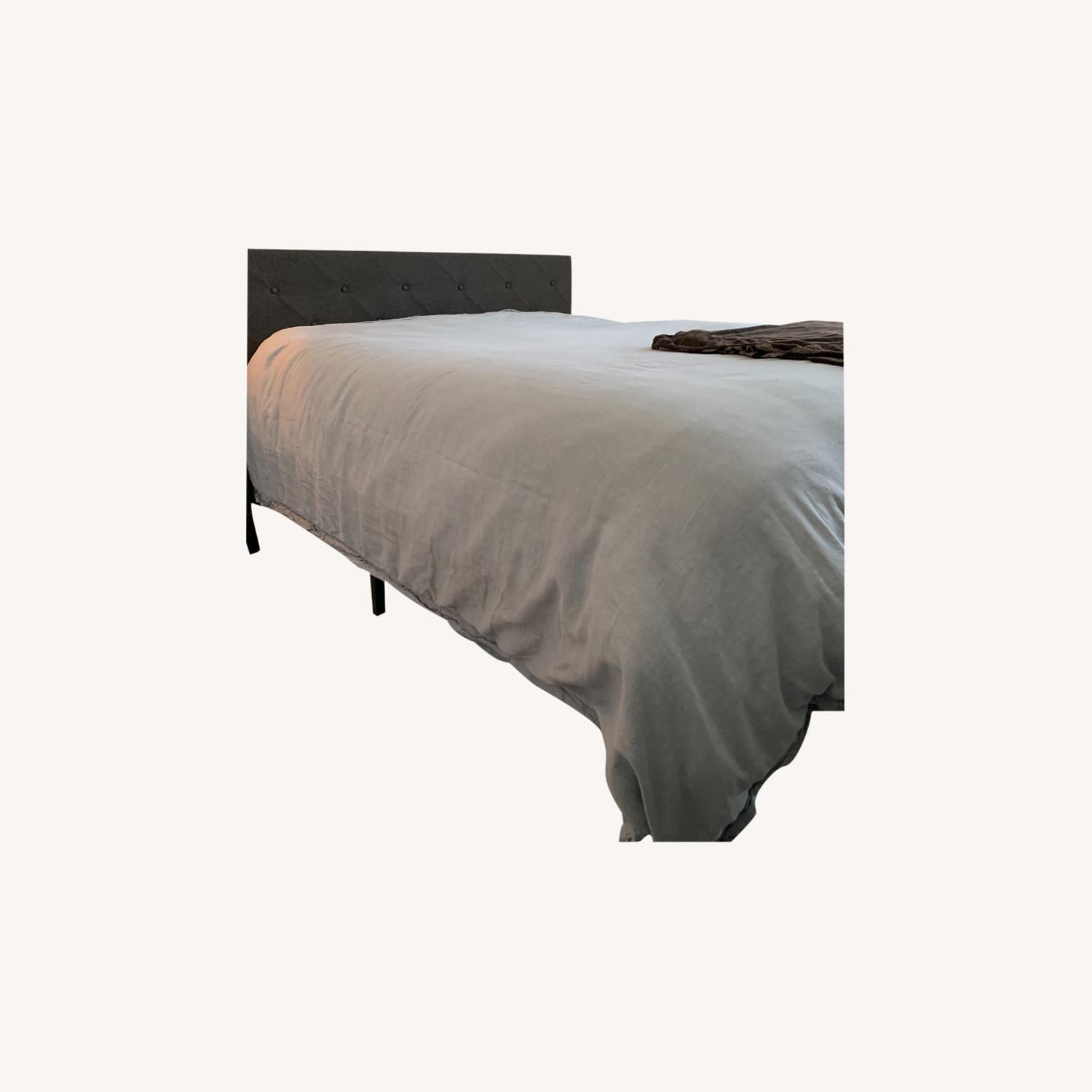 Wayfair Gray Queen Platform Bed Frame - image-0