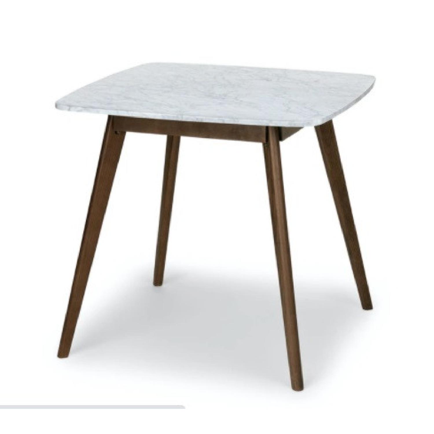 Article Marble Top Walnut Cafe Table - image-8