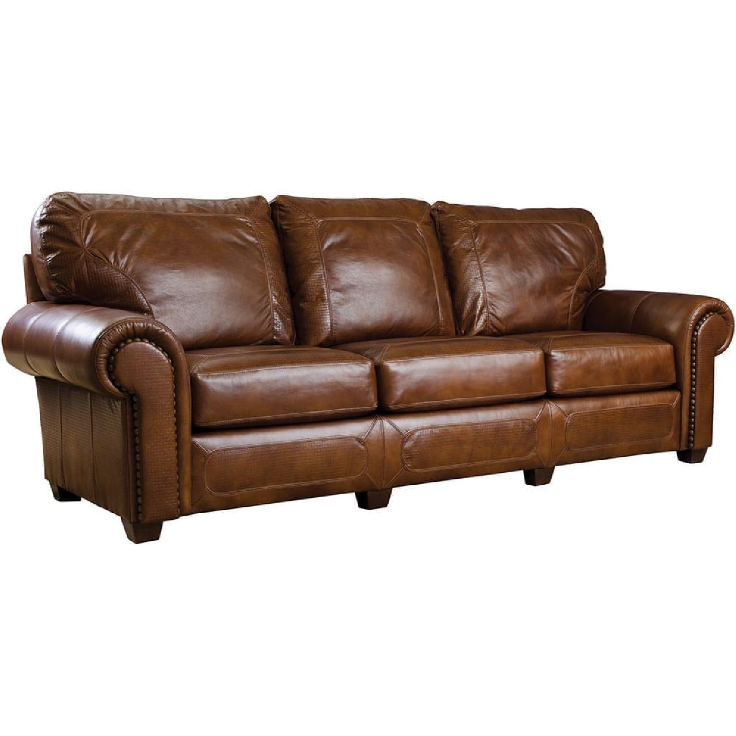 Stickley Santa Fe Leather Sofa - image-4