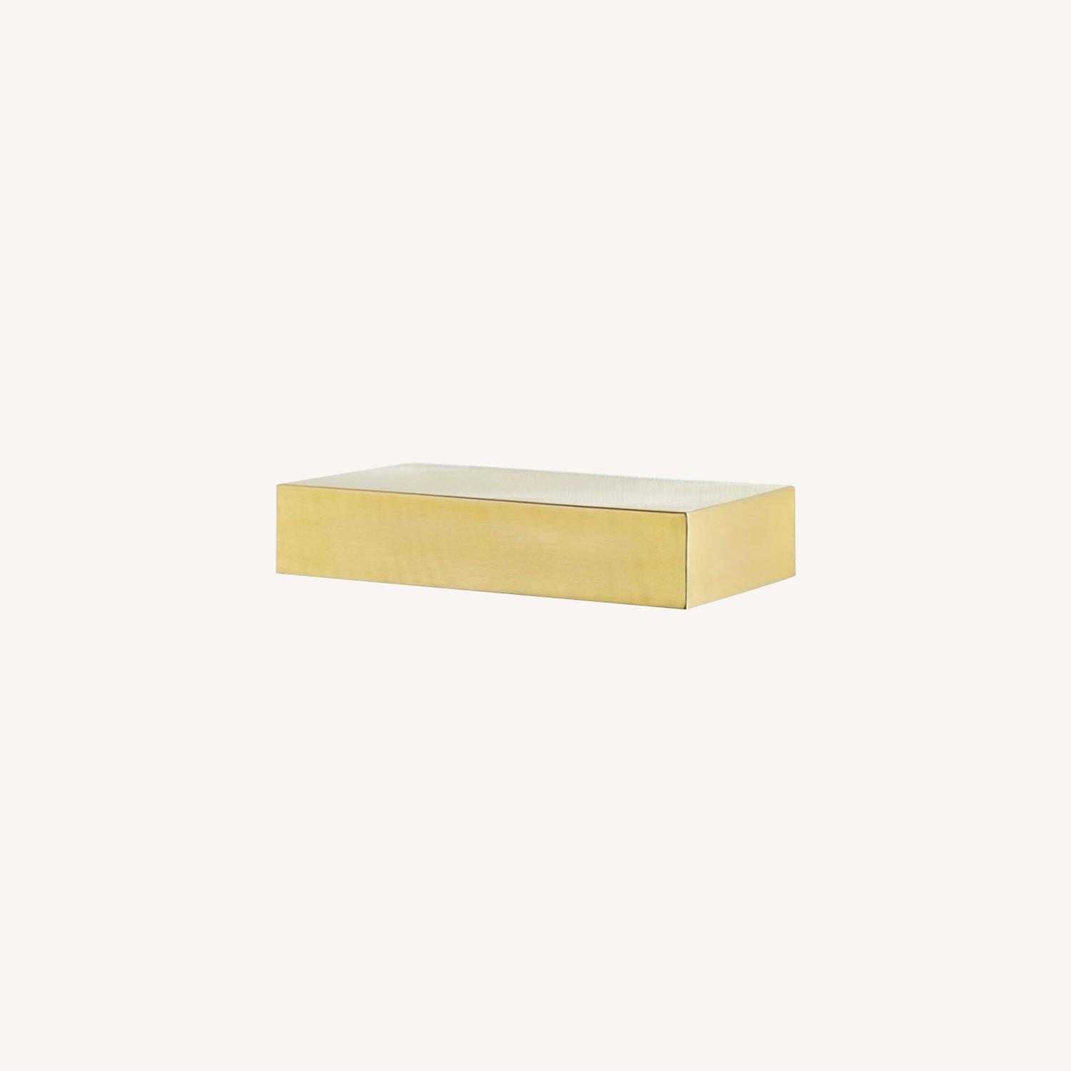 Floating Brass Shelves - image-0