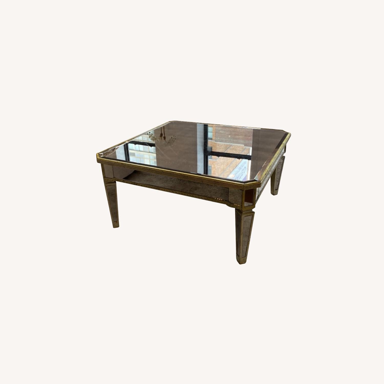 Lillian August Mirrored Coffee Table - image-0