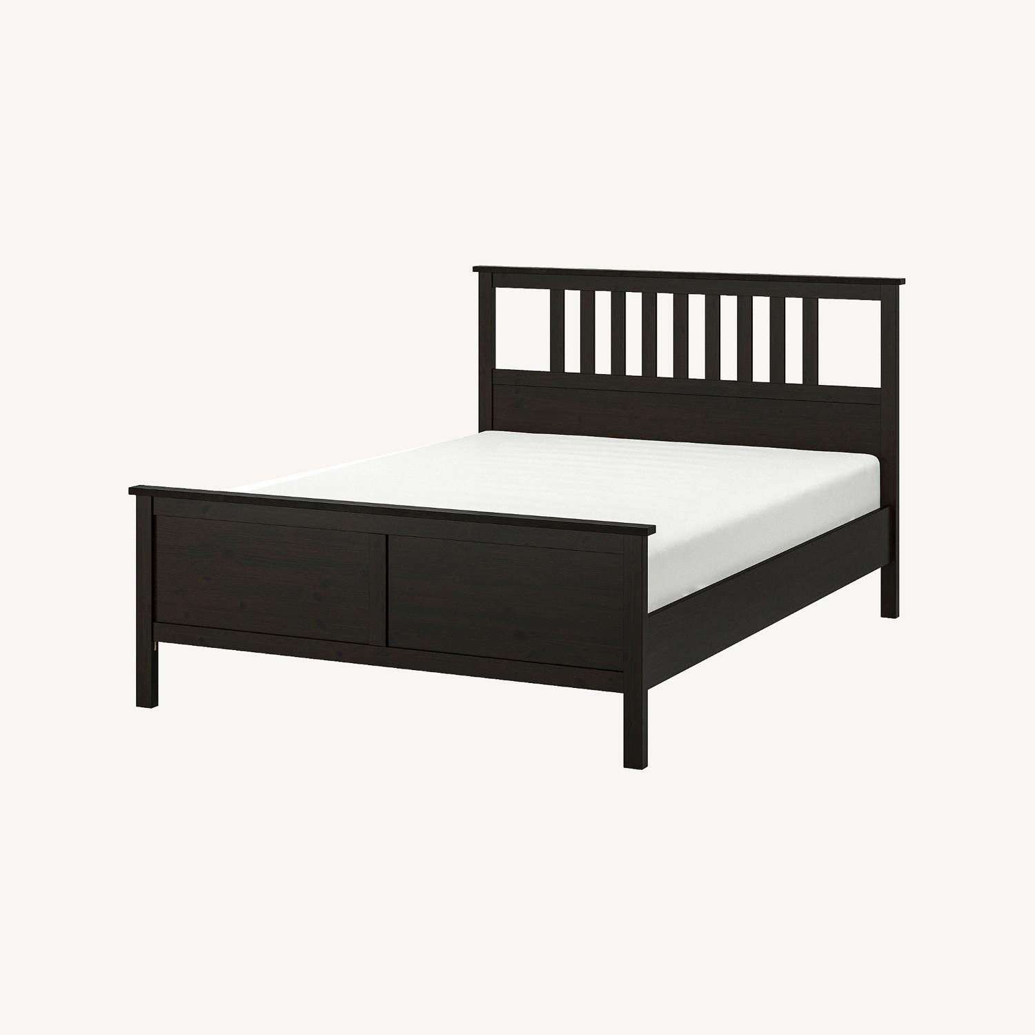 IKEA Hemnes Black Bed Frame Full AptDeco
