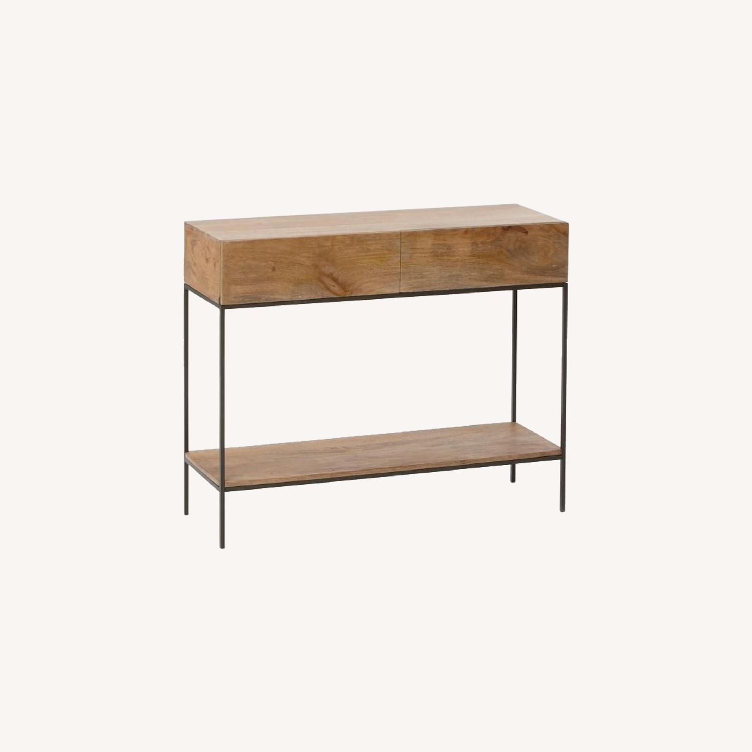 West Elm Lacquer 2 Drawer Console AptDeco