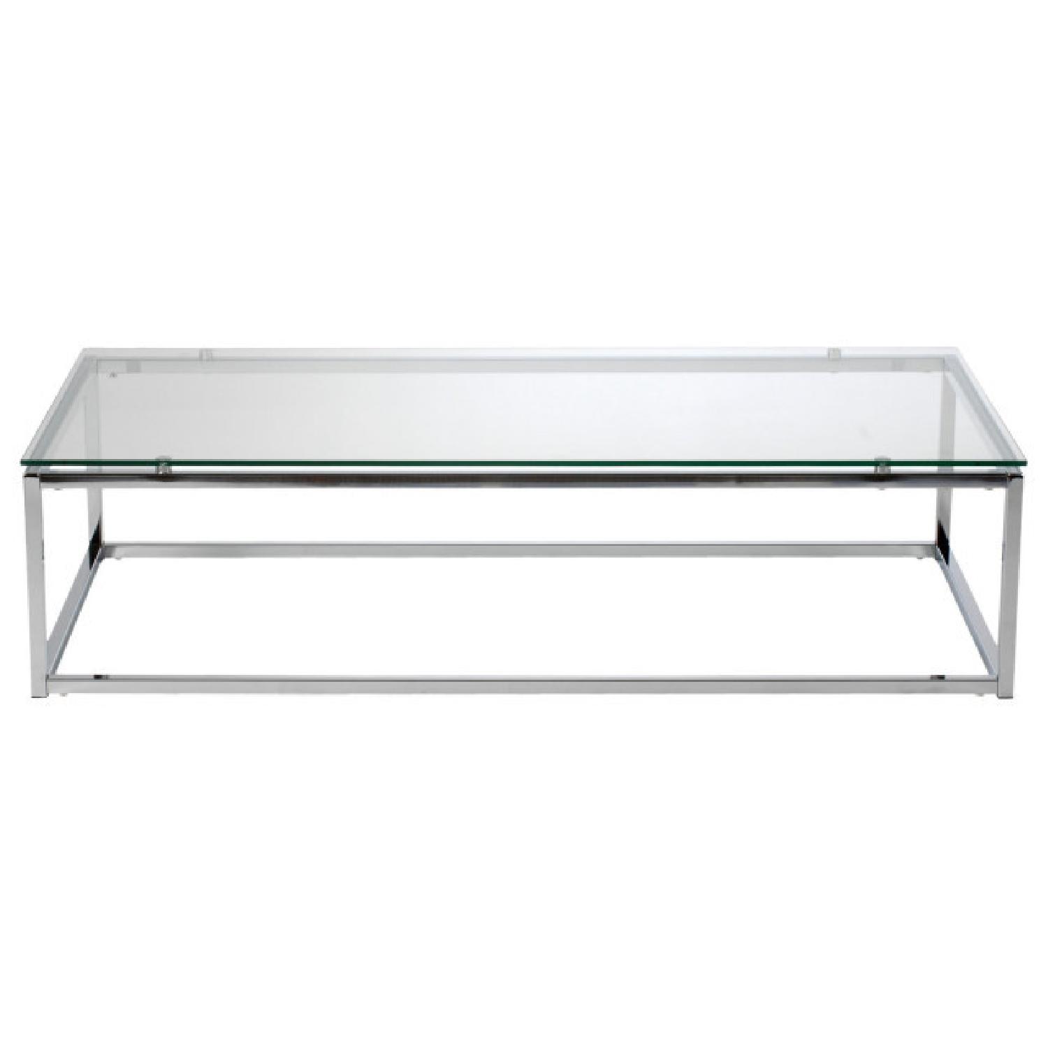 CB2 Glass Sandor Coffee Table - image-5