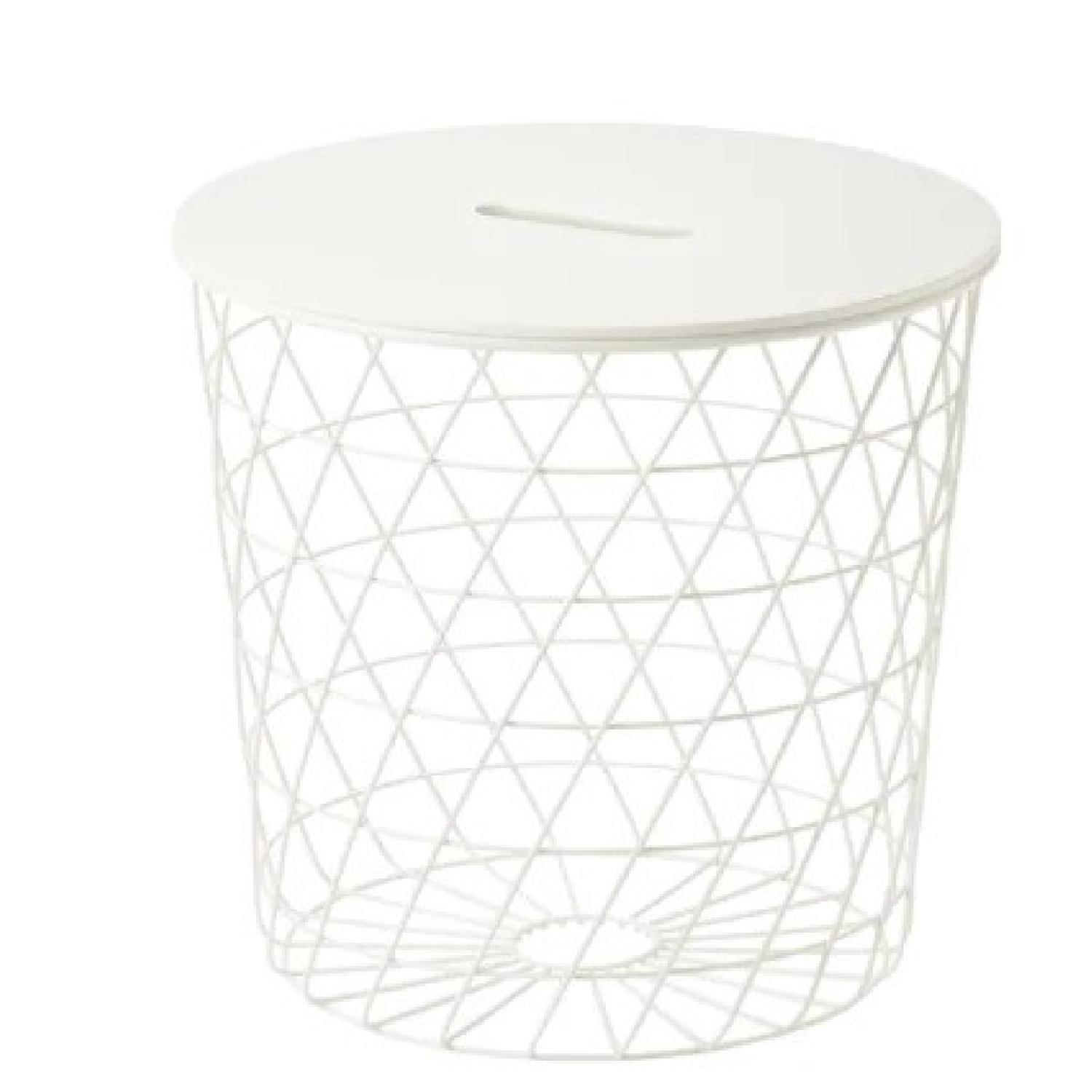 IKEA White Storage Table - image-4